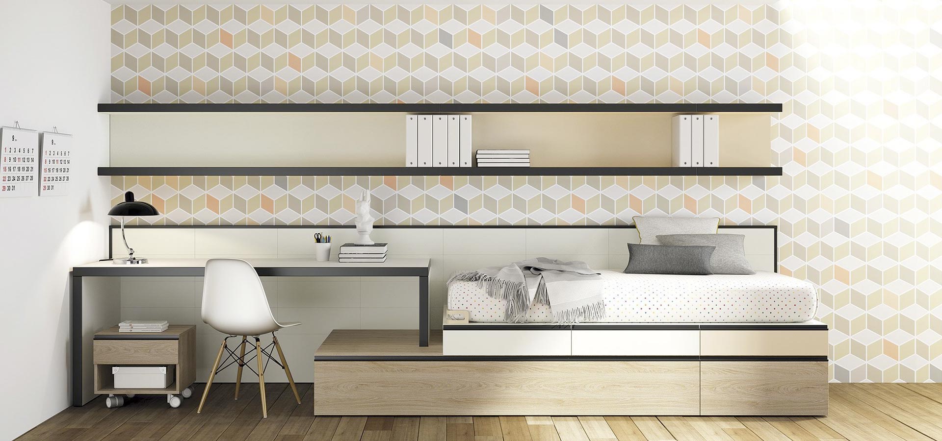 Llit niu amb caliaxos