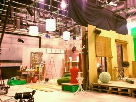 Maestros y amigos escenografía