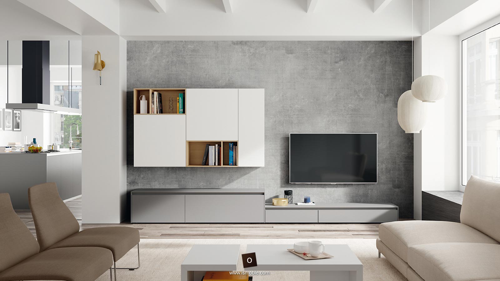 Muebles para la sala de estar y televisión de diseño · ISMOBLE